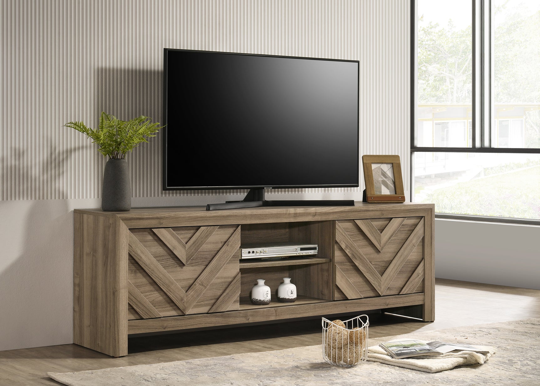 Valor Light Brown TV Stand