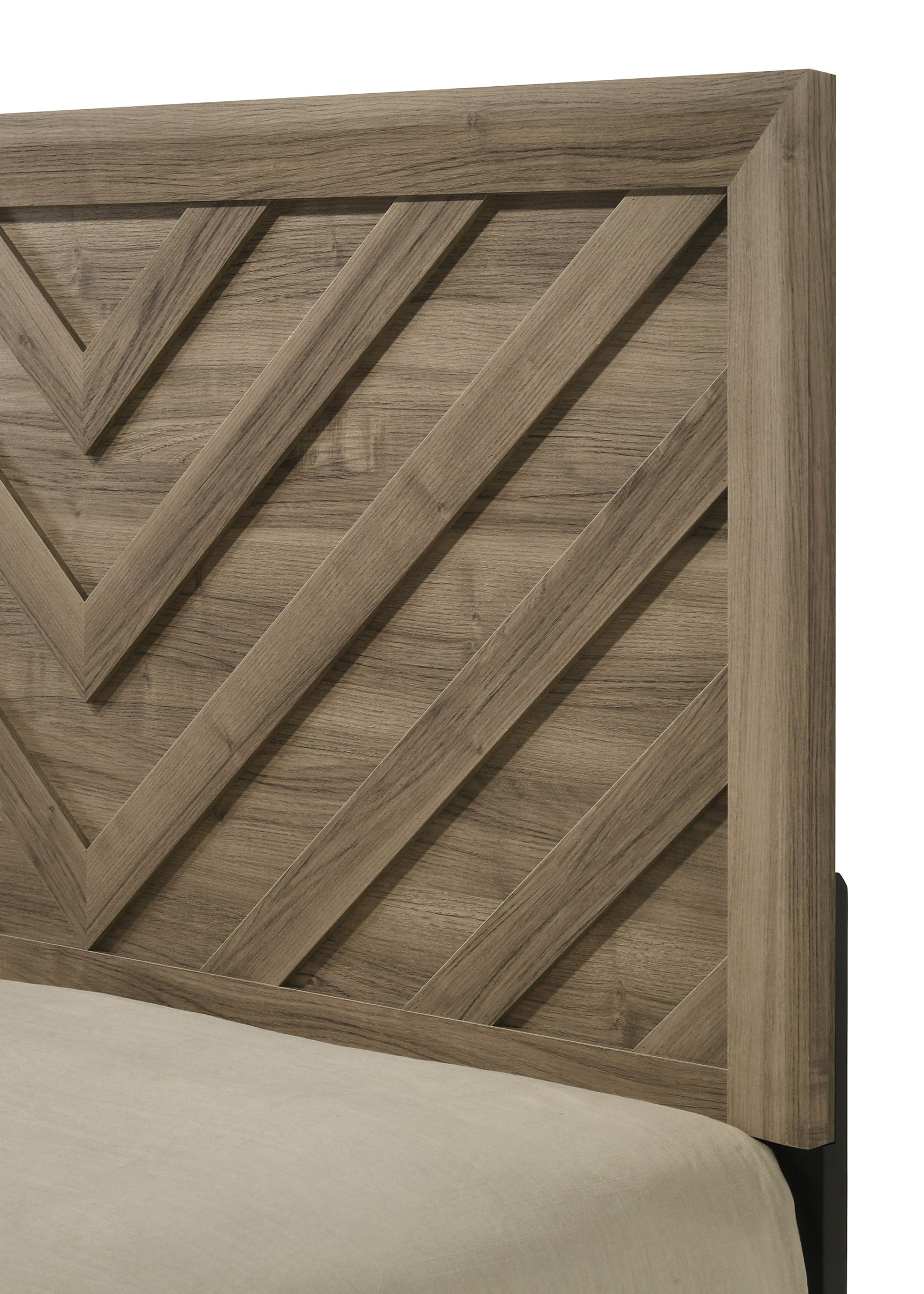 Valor Light Brown Panel Bedroom Set