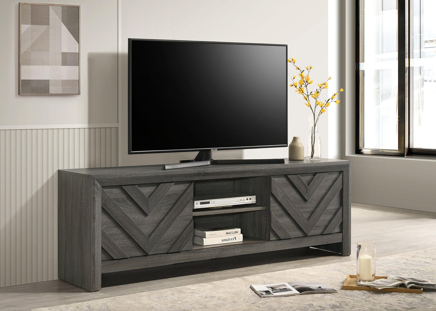 Valor Gray TV Stand