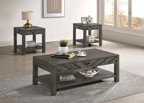 Valor 3-Piece Coffee Table Set in Grey from Ella Furniture