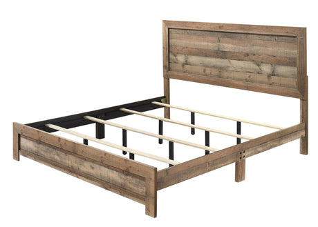 Elmer Natural Panel King Bed view 3