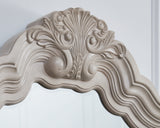 Bruchandi Antique White Dresser and Mirror