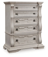 Bruchandi Antique White Chest of Drawers