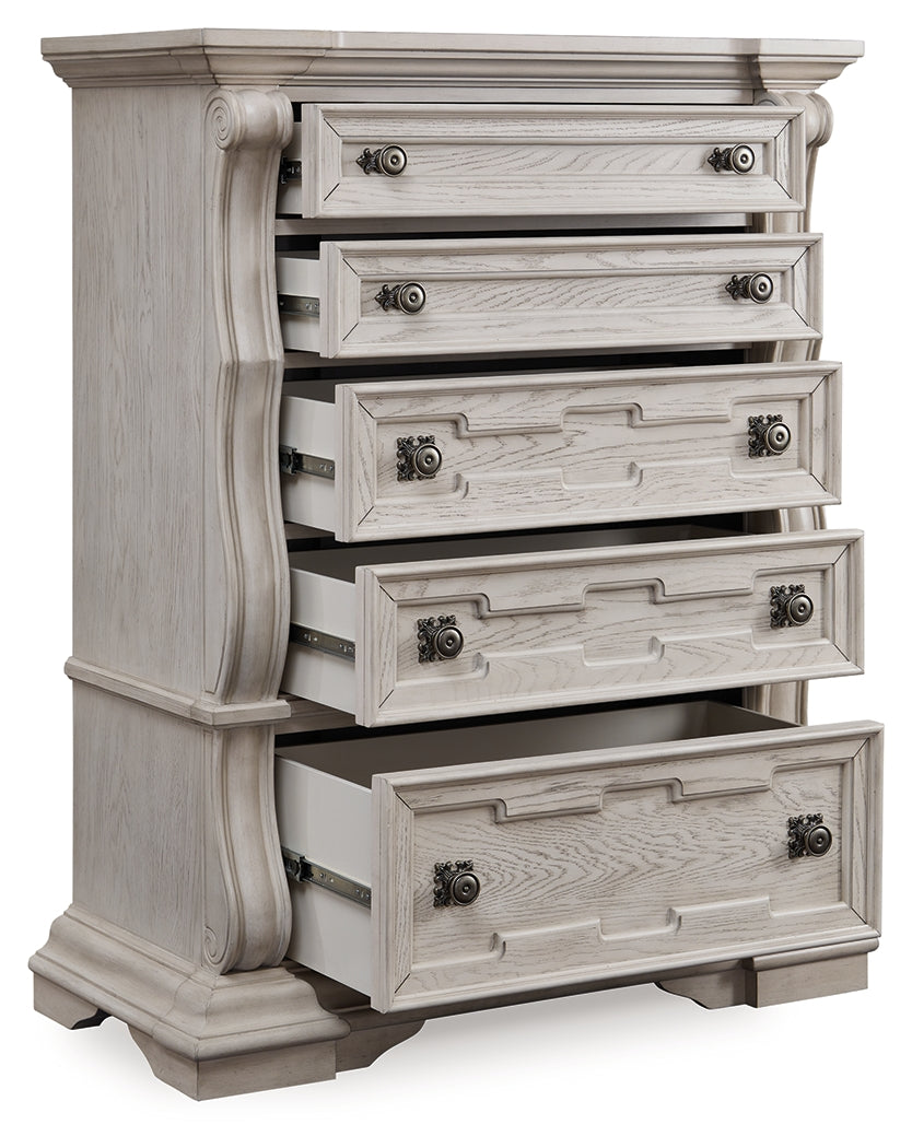 Bruchandi Antique White Chest of Drawers