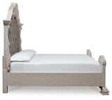 Bruchandi Antique White Upholstered Panel Bedroom Set view 10