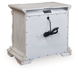 Bruchandi Antique White Nightstand