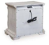 Bruchandi Antique White Upholstered Panel Bedroom Set view 14