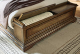 Frantanna Brown King Panel Storage Bed