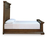Frantanna Brown King Panel Bed
