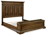 Frantanna Brown King Panel Storage Bed