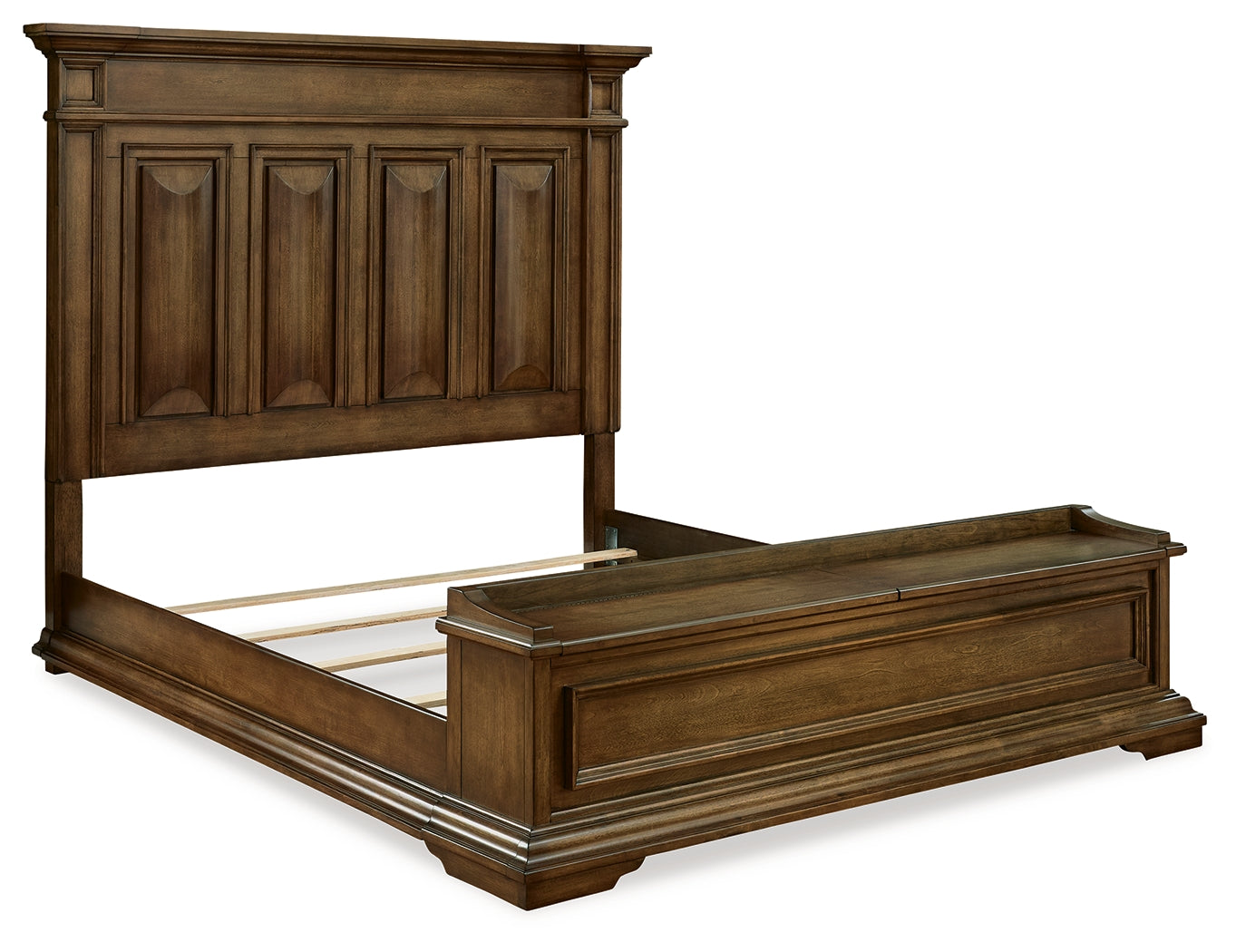 Frantanna Brown King Panel Storage Bed
