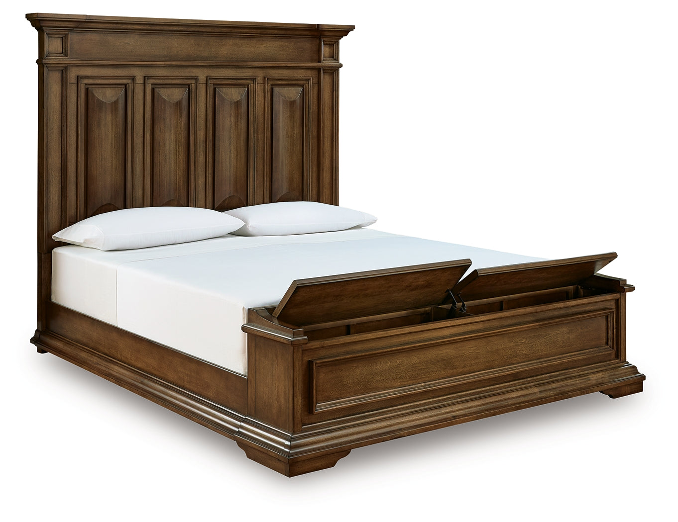 Frantanna Brown King Panel Storage Bed