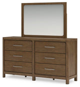 Cabalynn Light Brown Upholstered Bedroom Set angled view