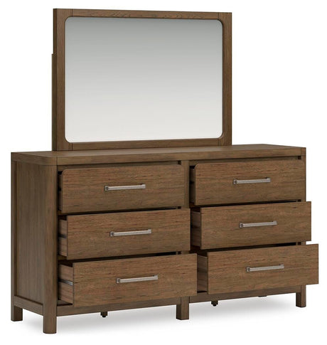 Cabalynn Light Brown Panel Bedroom Set angled view