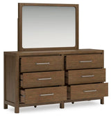 Cabalynn Light Brown Upholstered Bedroom Set angled view
