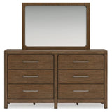 Cabalynn Light Brown Dresser And Mirror