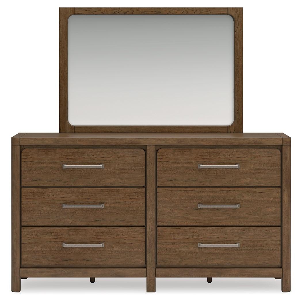 Cabalynn Light Brown Dresser And Mirror