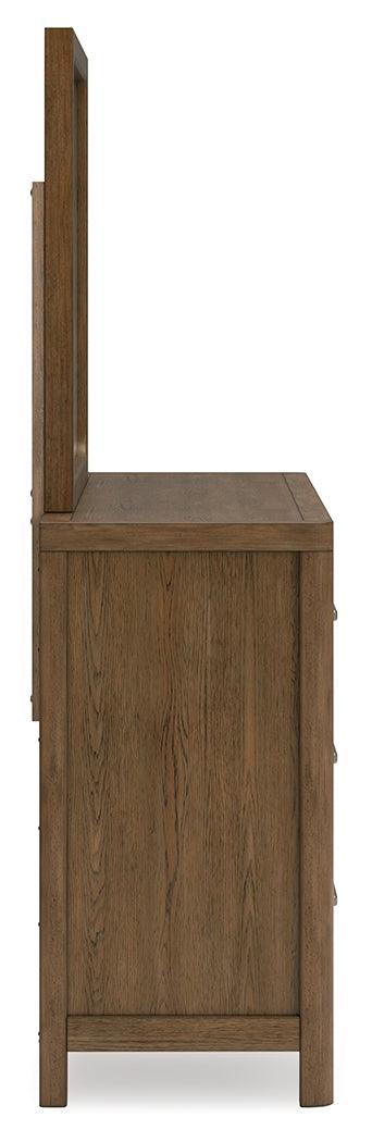 Cabalynn Light Brown Dresser And Mirror