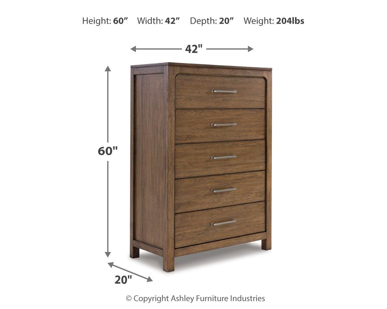 Cabalynn Light Brown Chest Of Drawers - Ella Furniture