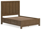 Cabalynn Light Brown Panel Bedroom Set angled view