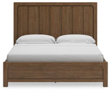 Cabalynn Light Brown King Panel Bed With Storage