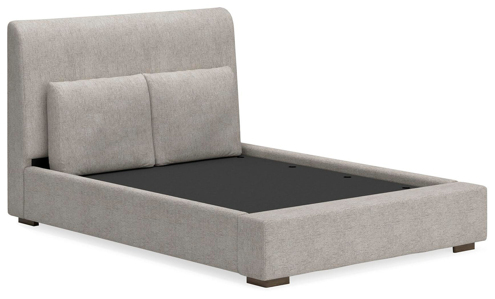 Cabalynn Light Brown Upholstered Bedroom Set angled view