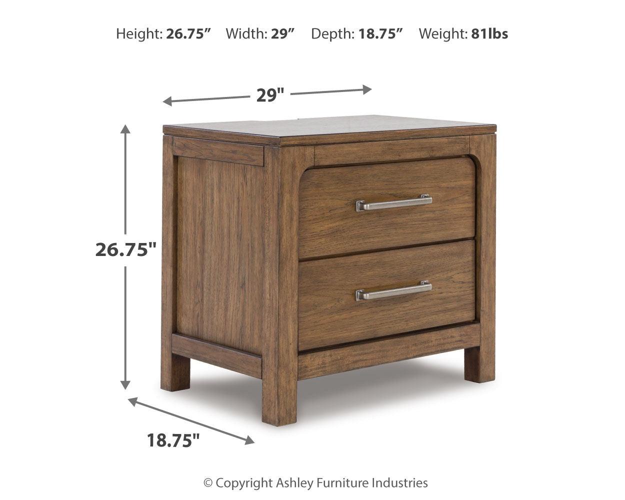 Cabalynn Light Brown Nightstand - Ella Furniture