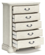 Arlendyne Antique White Chest Of Drawers - Ella Furniture