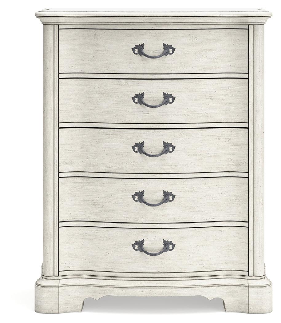 Arlendyne Antique White Chest Of Drawers - Ella Furniture