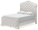 Arlendyne Antique White Queen Upholstered Bed