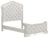 Arlendyne Antique White Queen Upholstered Bed