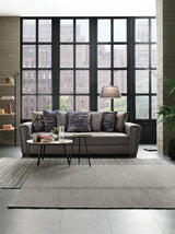 Brera Brown/blue 3-Seater Sofa Bed With Storage - Ella Furniture