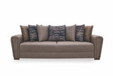 Brera Brown/blue 3-Seater Sofa Bed With Storage - Ella Furniture