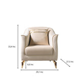 Vivian Ivory Velvet Sofa 89" & Loveseat 69"