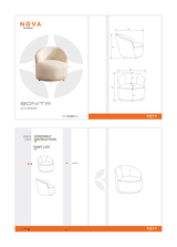 Emily Ivory Velvet Accent Chair