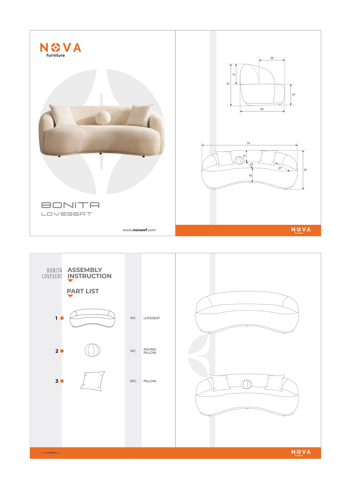 Emily Green Velvet Loveseat 81"