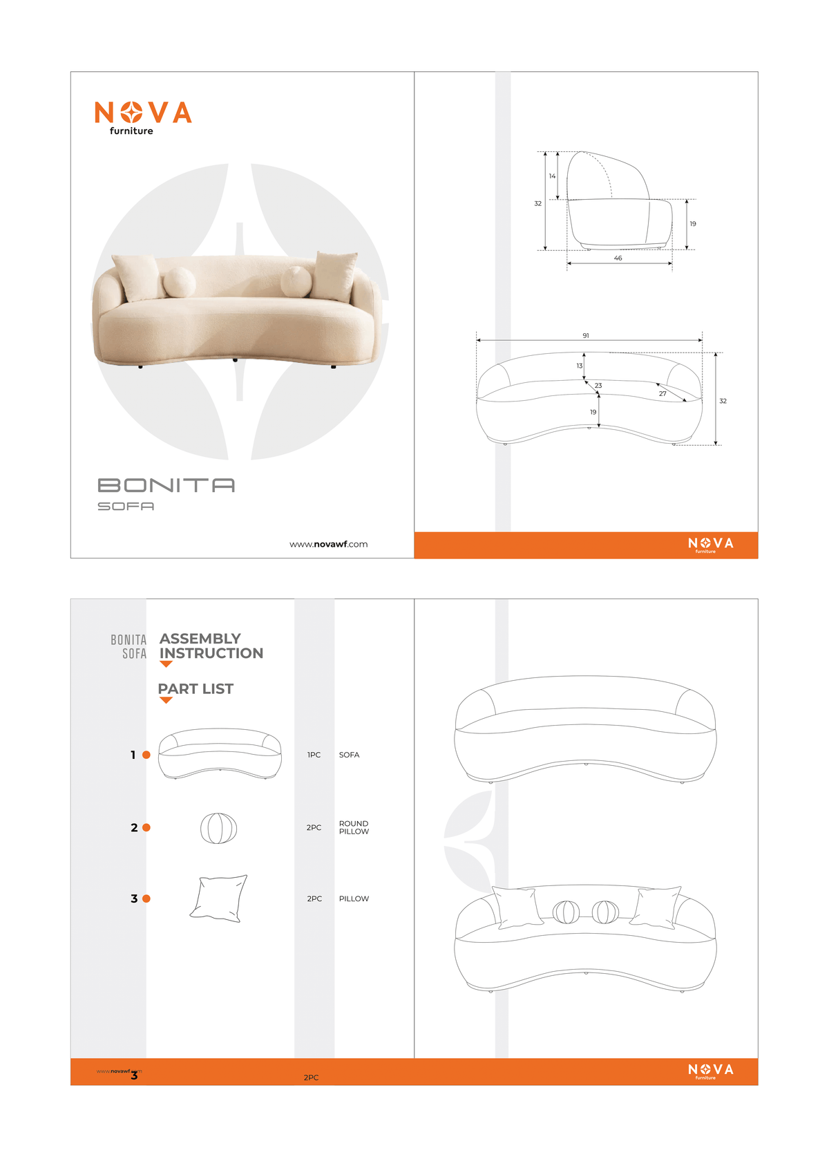 Emily Green Velvet Sofa 91" & Loveseat 81"