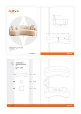 Emily Coffee Velvet Sofa 91" & Loveseat 81"