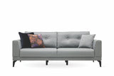 Cordell Light Gray 3-Seater Sofa Bed - Ella Furniture