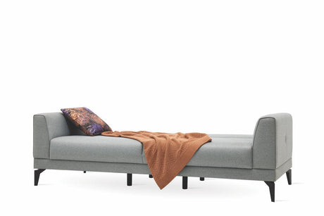 Cordell Light Gray 3-Seater Sofa Bed - Ella Furniture
