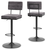 Strumford Gray/black Bar Height Bar Stool D119-630 - Ella Furniture