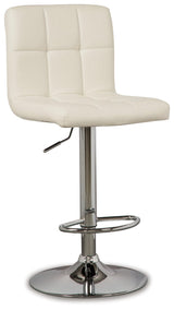 Bellatier Bone Adjustable Height Bar Stool D120-230 - Ella Furniture