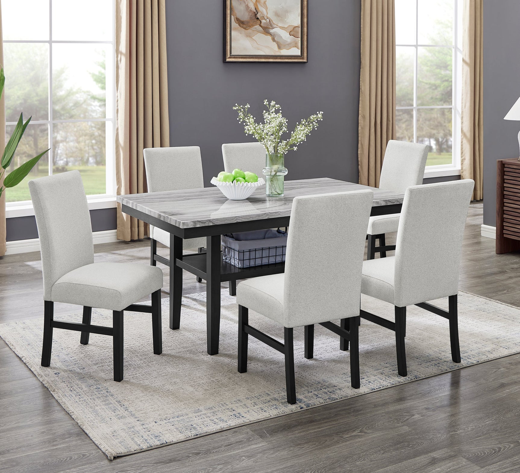 Marbelle Gray Dining Room Set