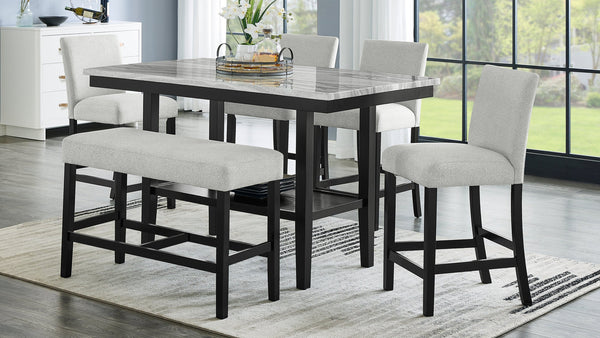 Marbelle Gray Counter Height Set