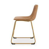 Ciabori Toast/Gold Dining Chair