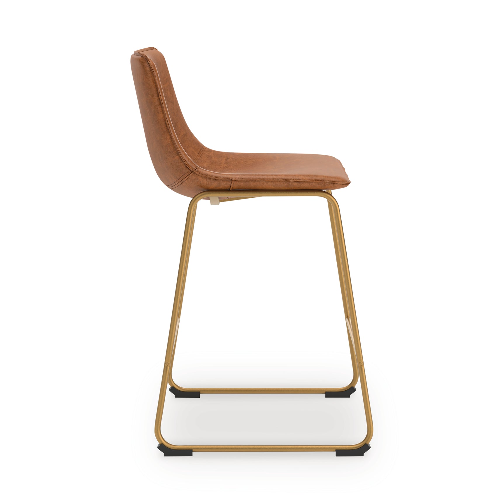 Ciabori Brown/Gold Counter Height Barstool