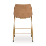Ciabori Toast/Gold Counter Height Barstool
