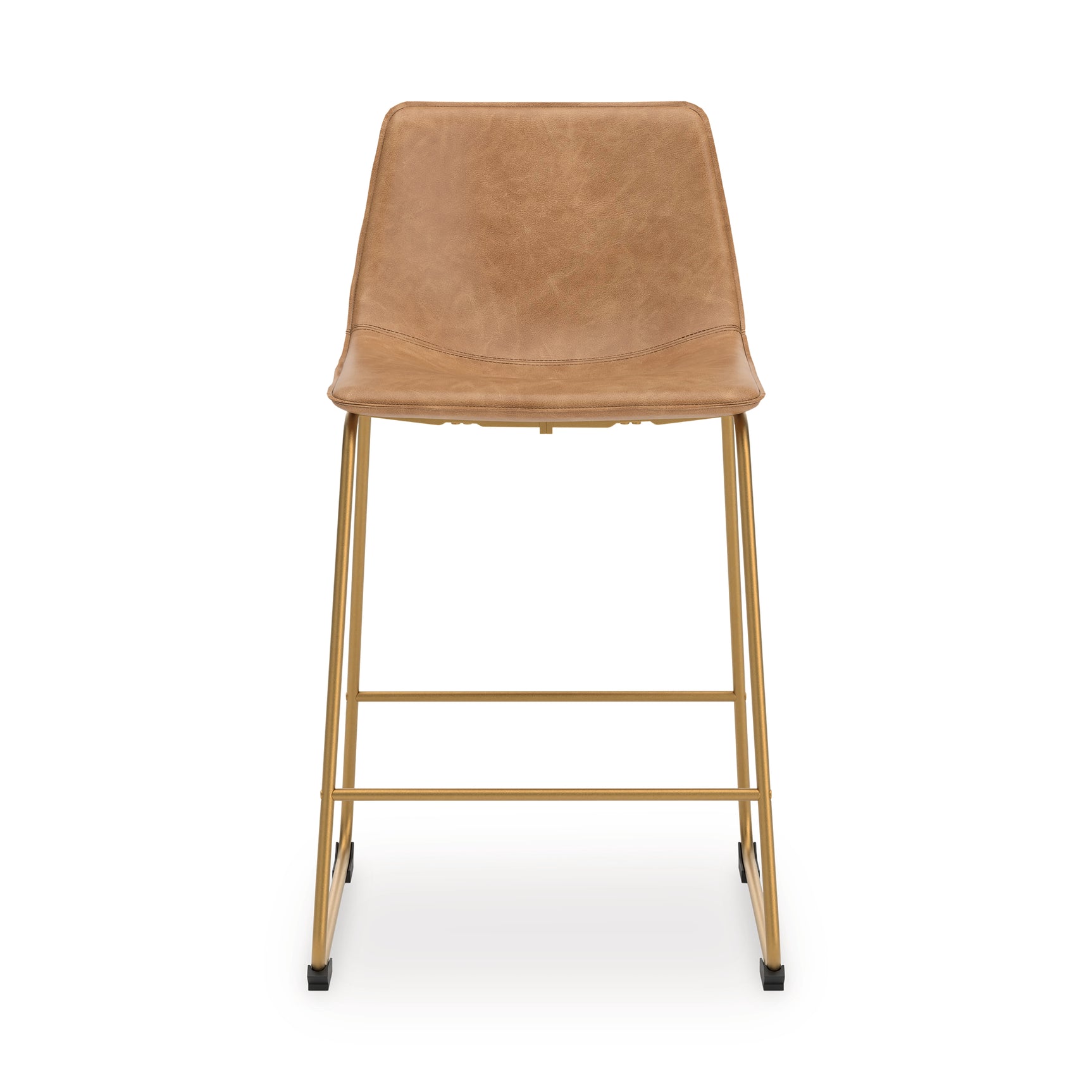 Ciabori Toast/Gold Bar Height Bar Stool