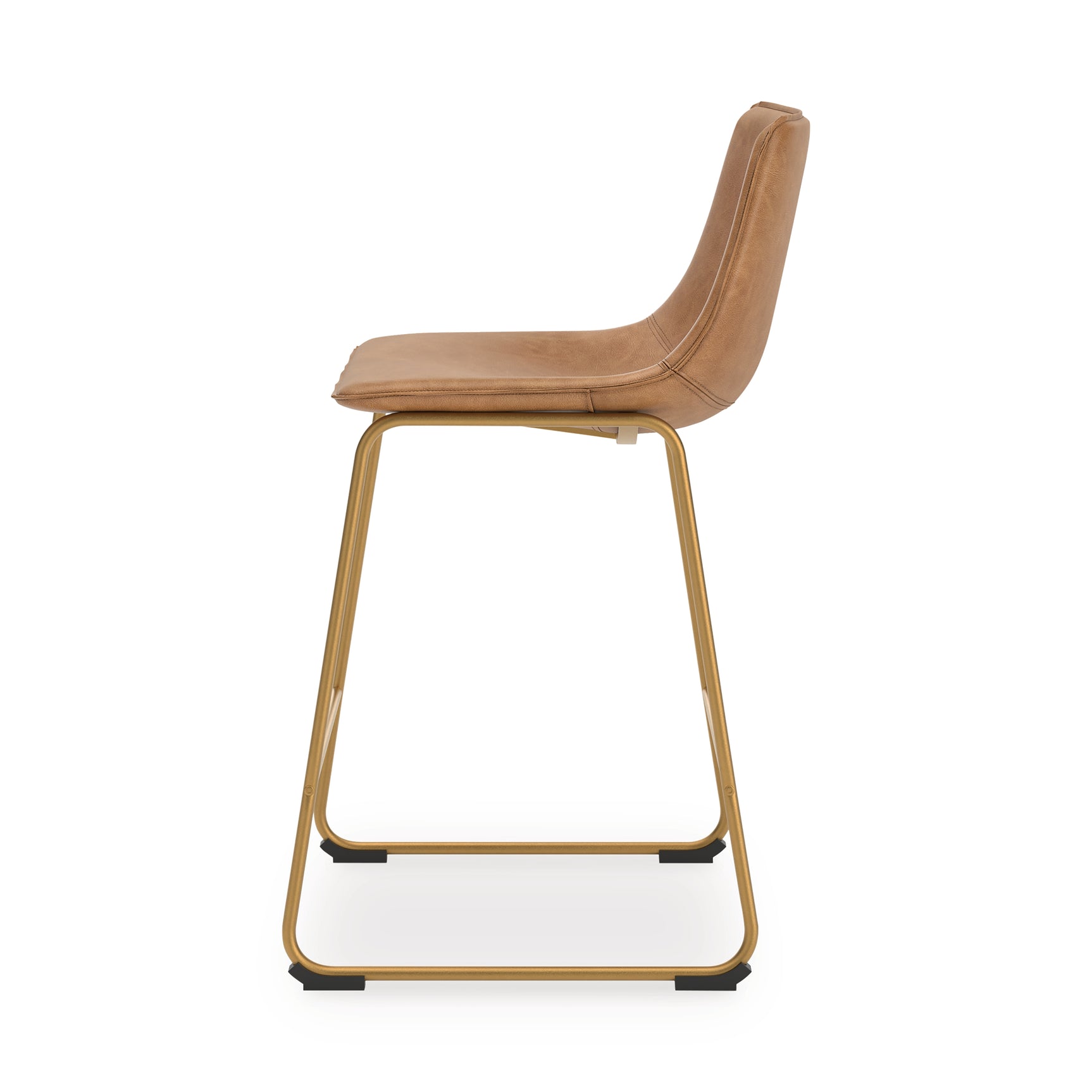 Ciabori Toast/Gold Bar Height Bar Stool
