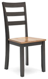 Gesthaven Natural/Brown Dining Set angled view
